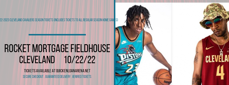 2022-2023 Cleveland Cavaliers Season Tickets (Includes Tickets To All Regular Season Home Games) at Rocket Mortgage FieldHouse tickets 2022-2023 Cleveland Cavaliers Season Tickets (Includes Tickets To All Regular Season Home Games) at Rocket Mortgage FieldHouse