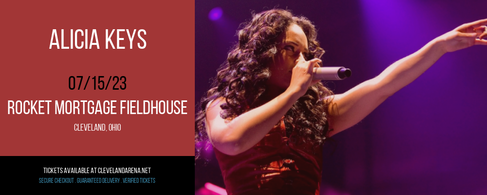Alicia Keys at Rocket Mortgage FieldHouse tickets Alicia Keys at Rocket Mortgage FieldHouse