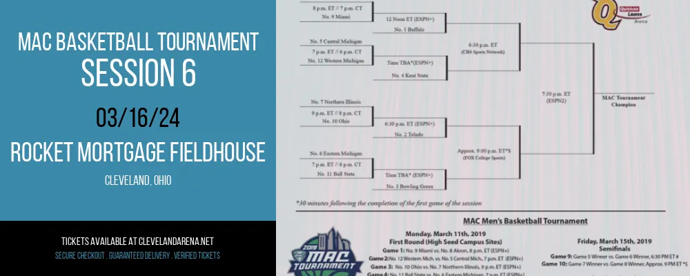MAC Basketball Tournament - Session 6 at Rocket Mortgage FieldHouse